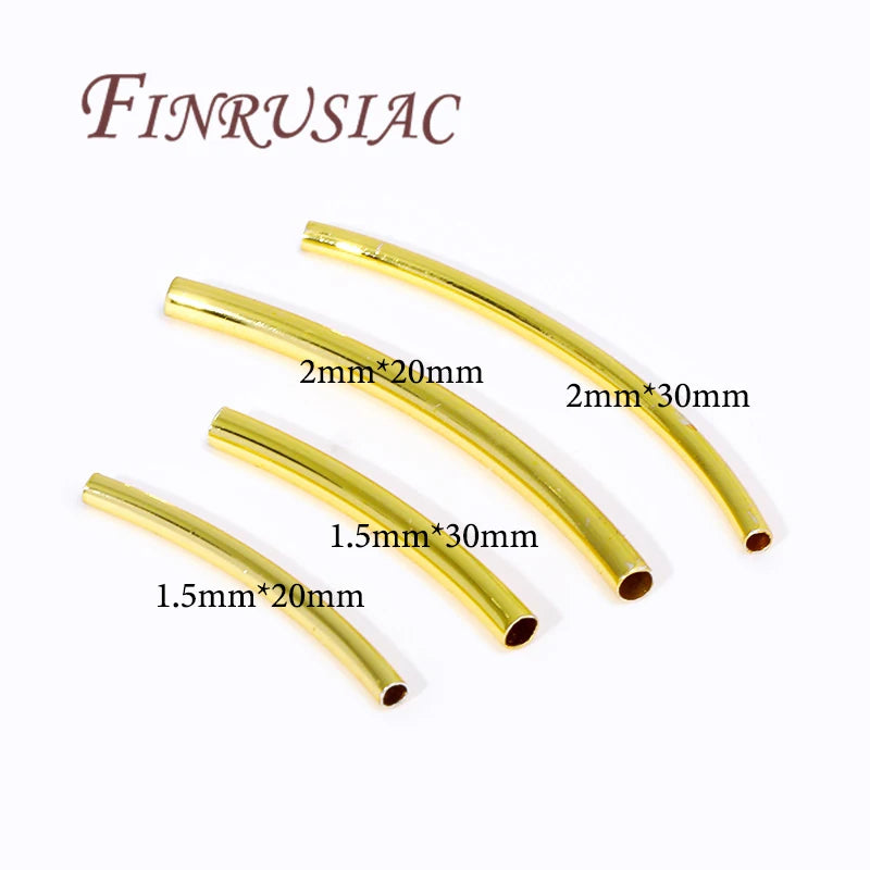 18K Gold Plated Tube Spacer Beads – DIY Jewelry Connectors Jewelry Spacer Beads P3
