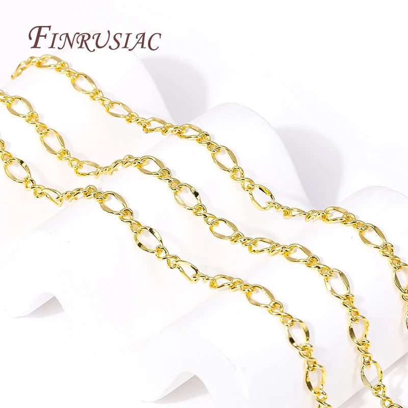18K Gold Plated Brass Chains Bulk – DIY Jewelry Findings Jewelry Chain Findings P3
