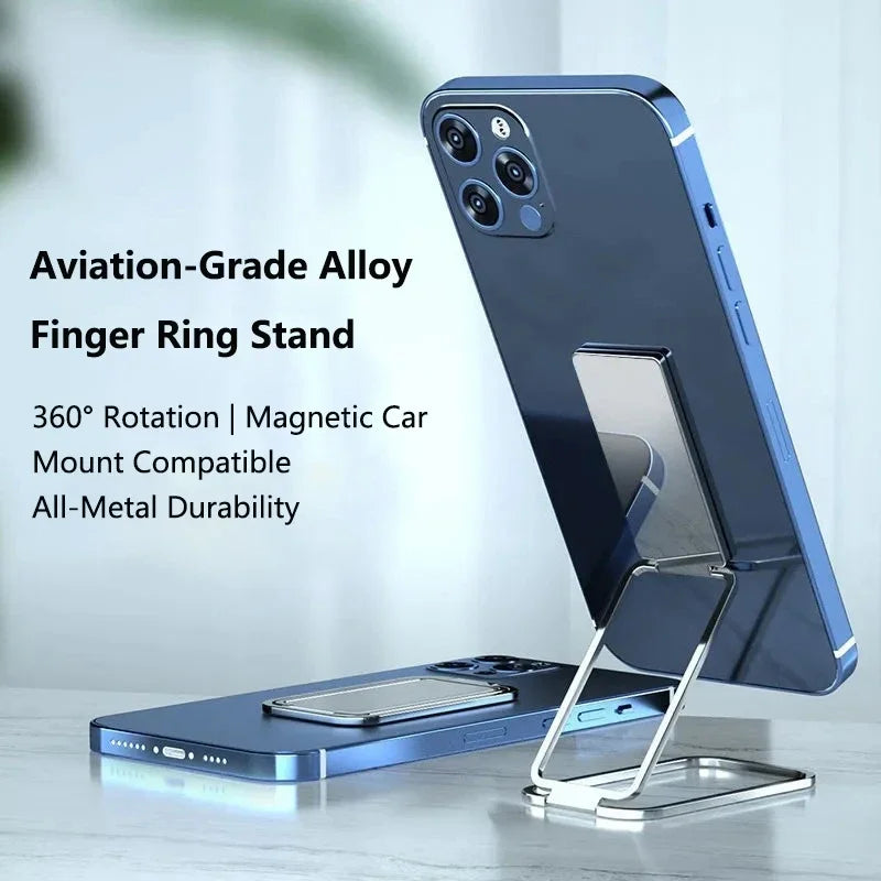 Foldable Metal Phone Ring Holder 360° Finger Kickstand Grip Phone Ring Holder P3