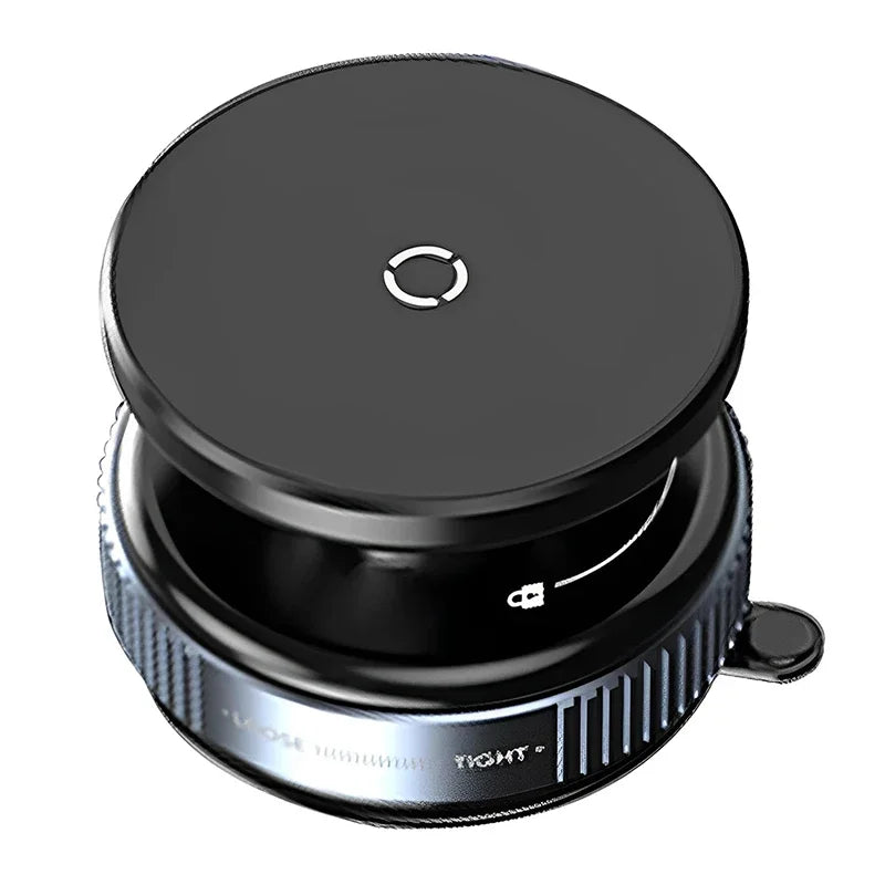 K007 Magnetic Car Phone Holder – 360° Foldable Vacuum Mount Car Phone Mount P3 black1