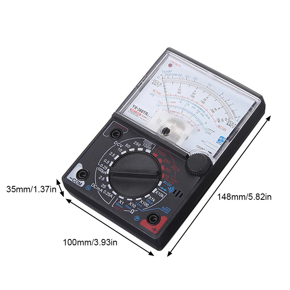 Gaqqee Analog Dial Multimeter YX-360TRE-L-B | Volt Ohm Meter Analog Multimeter P3