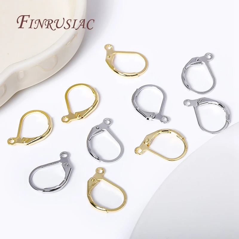 18K Gold Plated French Lever-Back Earring Hooks – DIY Findings Earring Hook Findings P3