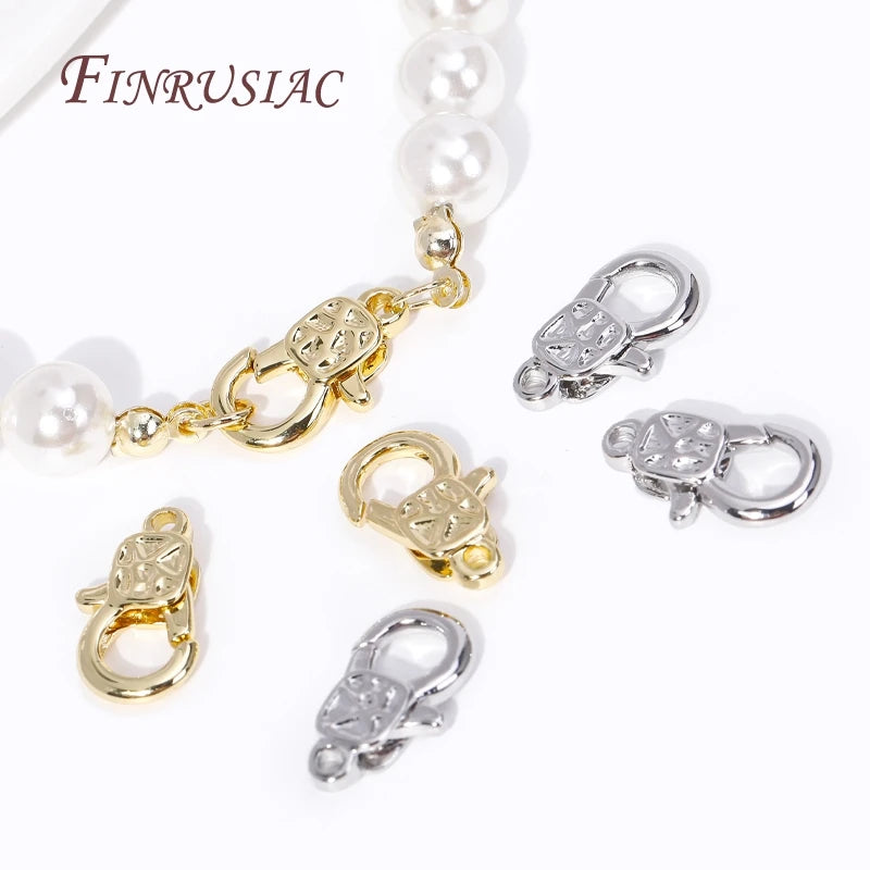 18K Gold Plated Lobster Clasps 15.2×9.5mm | DIY Jewelry Lobster Clasp Findings P3