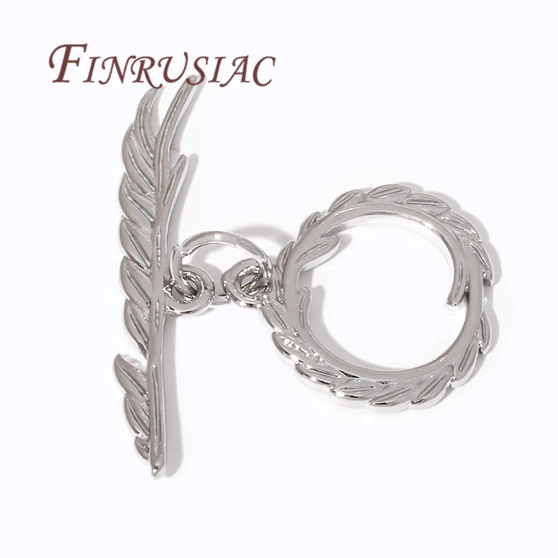 18K Gold Plated Toggle Clasp – Brass OT Connector for DIY Jewelry Jewelry Clasp Findings P3