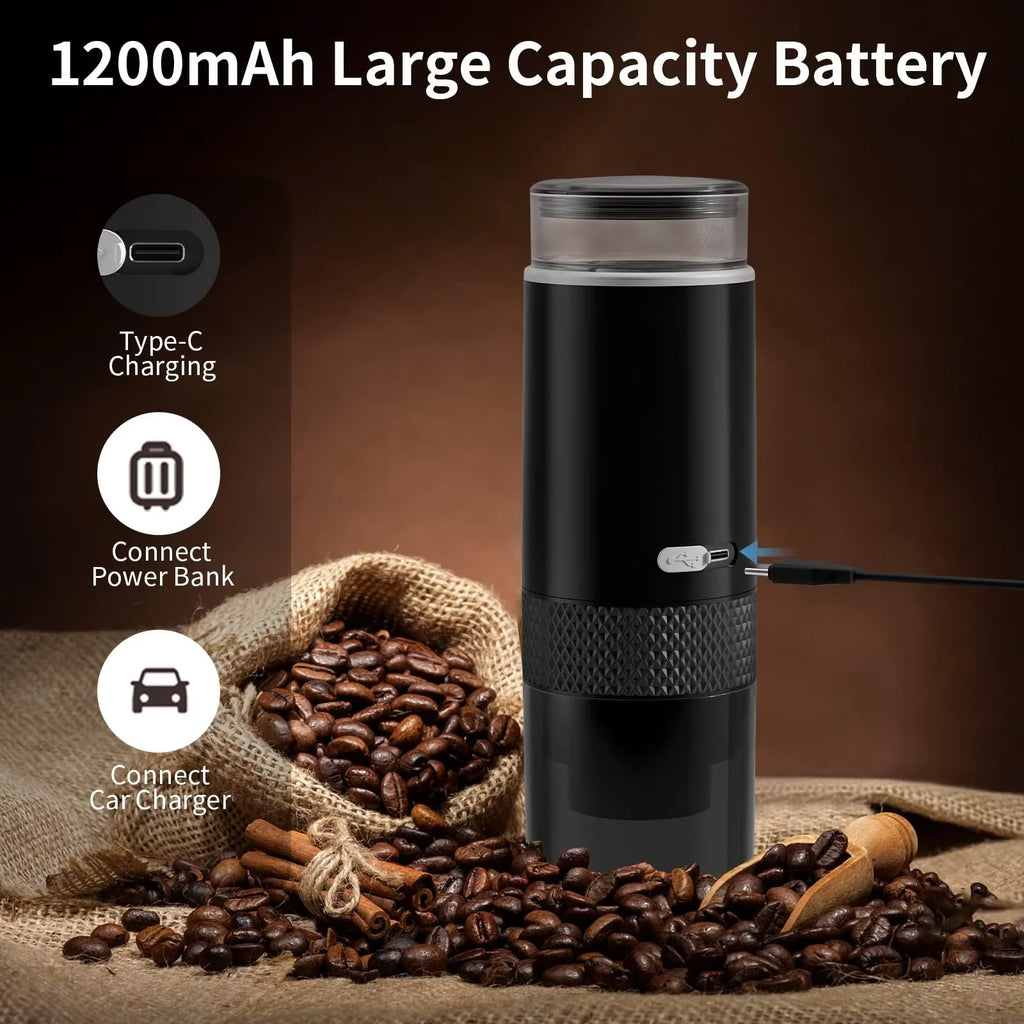 Donirt Portable Electric Espresso Maker | Capsule & Ground Coffee Portable Espresso Maker P3