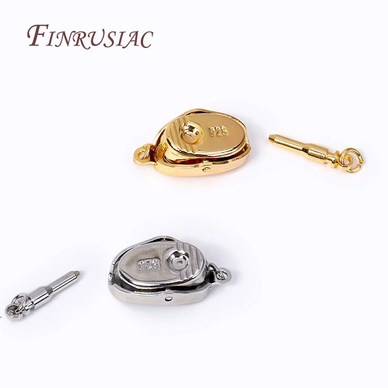 18K Gold Plated Press Buckle Clasp – DIY Jewelry Findings Jewelry Clasp Findings P3