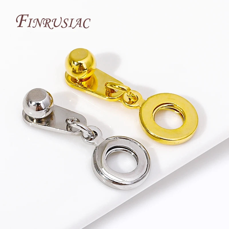 18K Gold Plated Snap Clasp – Bracelet & Necklace Connector Jewelry Clasp Finding P3