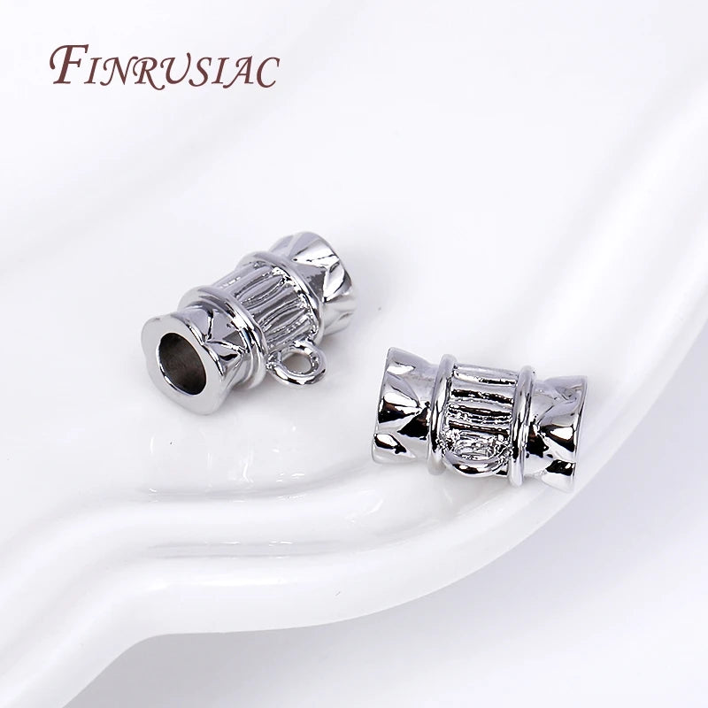 18K Gold Plated Bamboo Tube Bail Spacer Beads – DIY Jewelry Findings Jewelry Findings P3