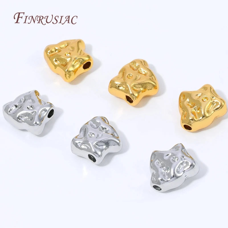 18K Gold Plated Irregular Spacer Beads | DIY Jewelry Making Jewelry Making Beads P3