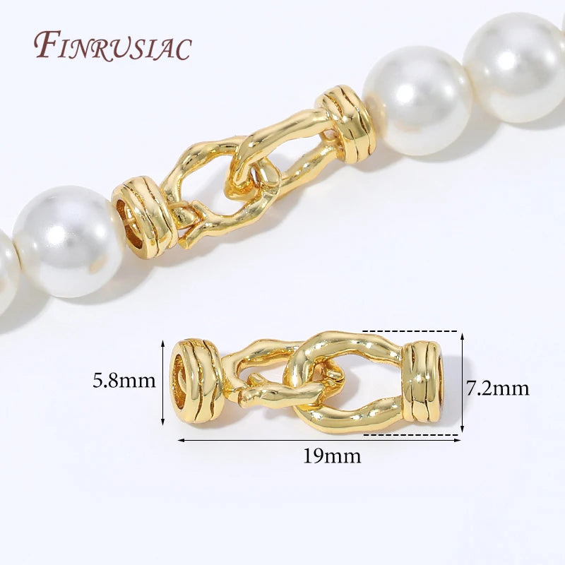 18K Gold Plated Pearl Clasp Connectors – DIY Jewelry Findings Jewelry Clasp Findings P3 18K Gold Plated 2 pieces