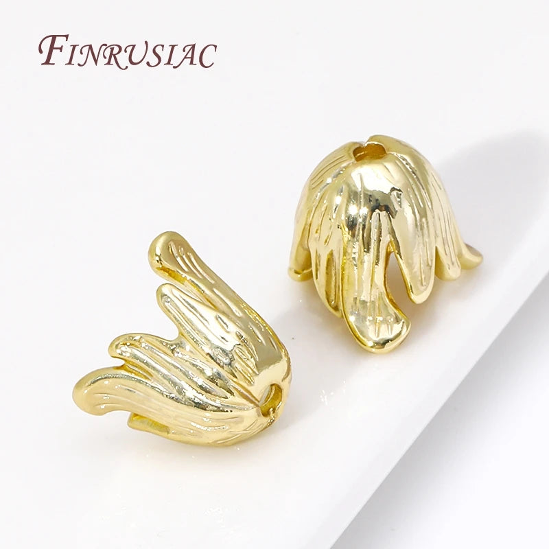 18K Gold Plated Brass Flower Bead Caps – DIY Jewelry Making Jewelry Making Findings P3