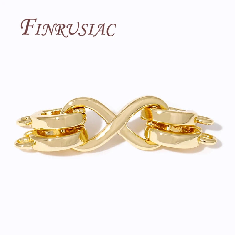 18K Gold Plated 2-Strand Connector Clasps | DIY Jewelry Findings Jewelry Clasps P3