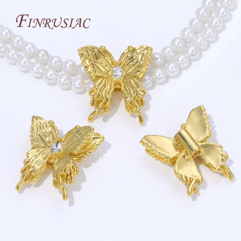 18K Gold Plated Butterfly Spacer Beads | DIY Jewelry Making Jewelry Spacer Beads P3