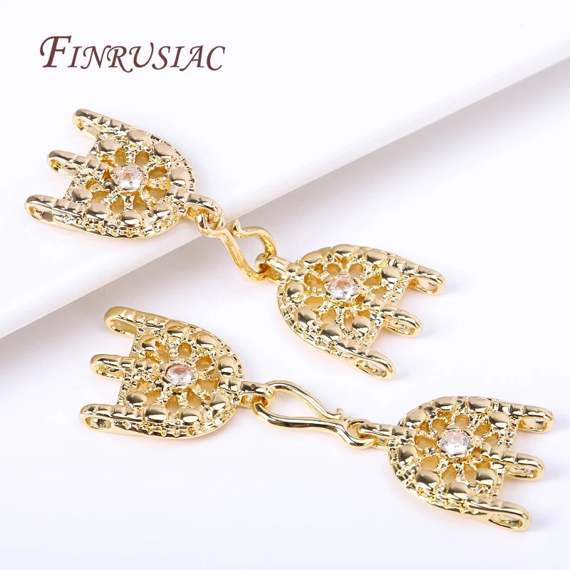 18K Gold Plated 3-Strand Clasp Hook | DIY Jewelry Finding Jewelry Clasp Finding P3