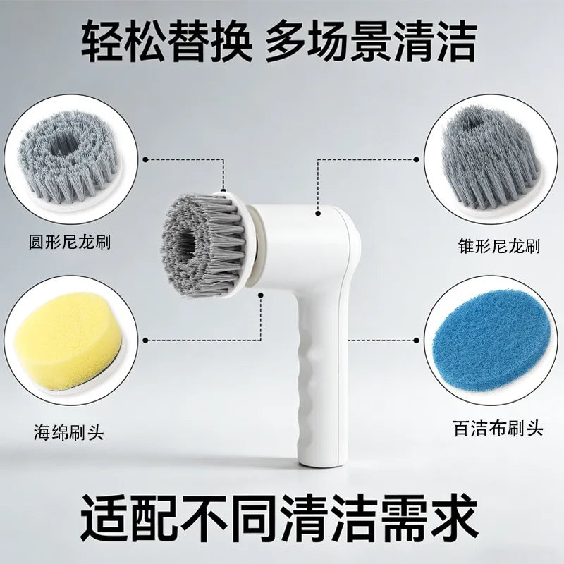 Cordless Electric Spin Scrubber – Replaceable Brush Heads Electric Spin Scrubber P3