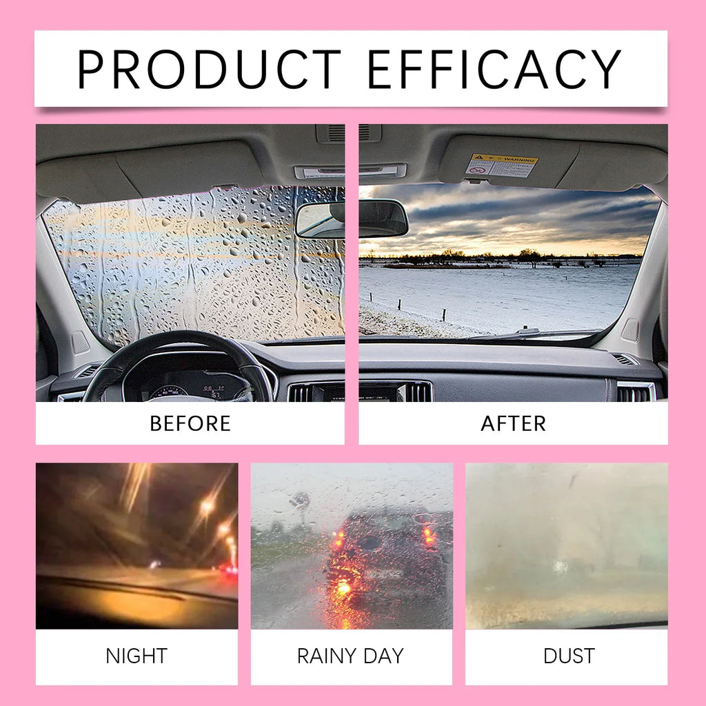 Homonth Car Glass Oil Film Remover – 120ml Windshield Cleaner Auto Glass Cleaner P3