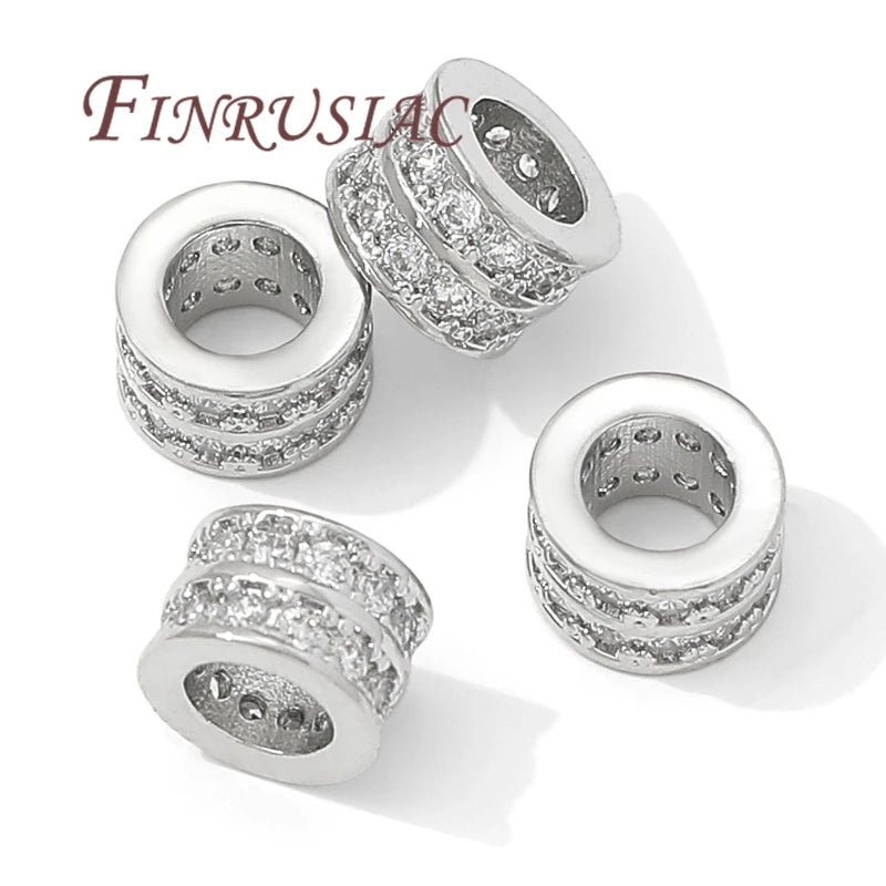 18K Gold Plated Spacer Beads 8mm×5mm | DIY Jewelry Making Jewelry Spacer Beads P3
