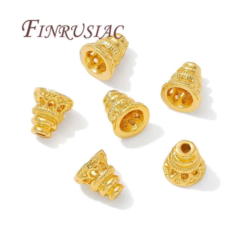18K Gold Plated Bead Caps & Spacer Beads | DIY Jewelry Findings Jewelry Findings P3