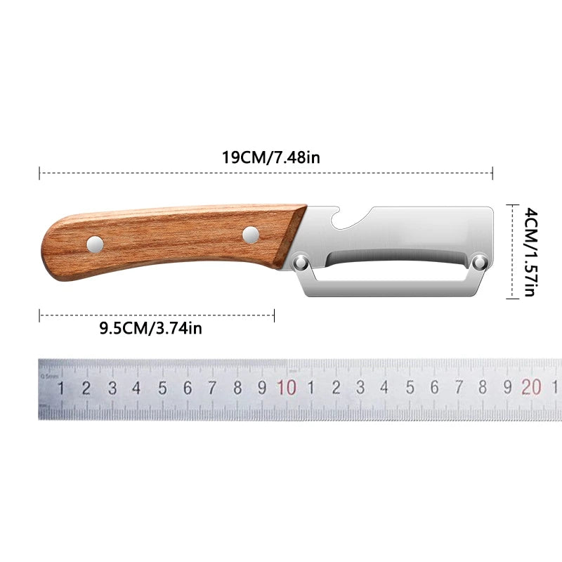 Stainless Steel Peeler Wooden Handle | Fruit & Veg Peeler Vegetable Peeler P3