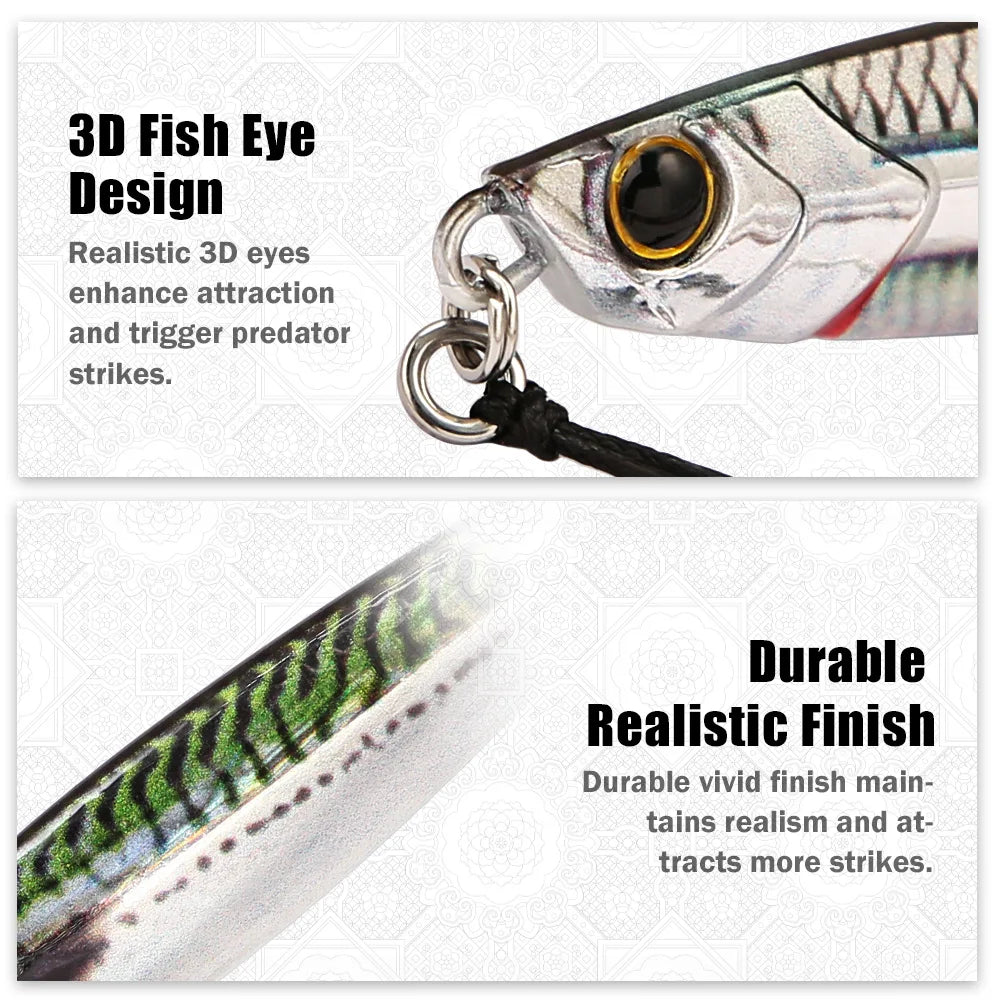B&U Shore Jigging Metal Jig – Saltwater Lure | Tuna Sea Bass Metal Jigging Lure P3