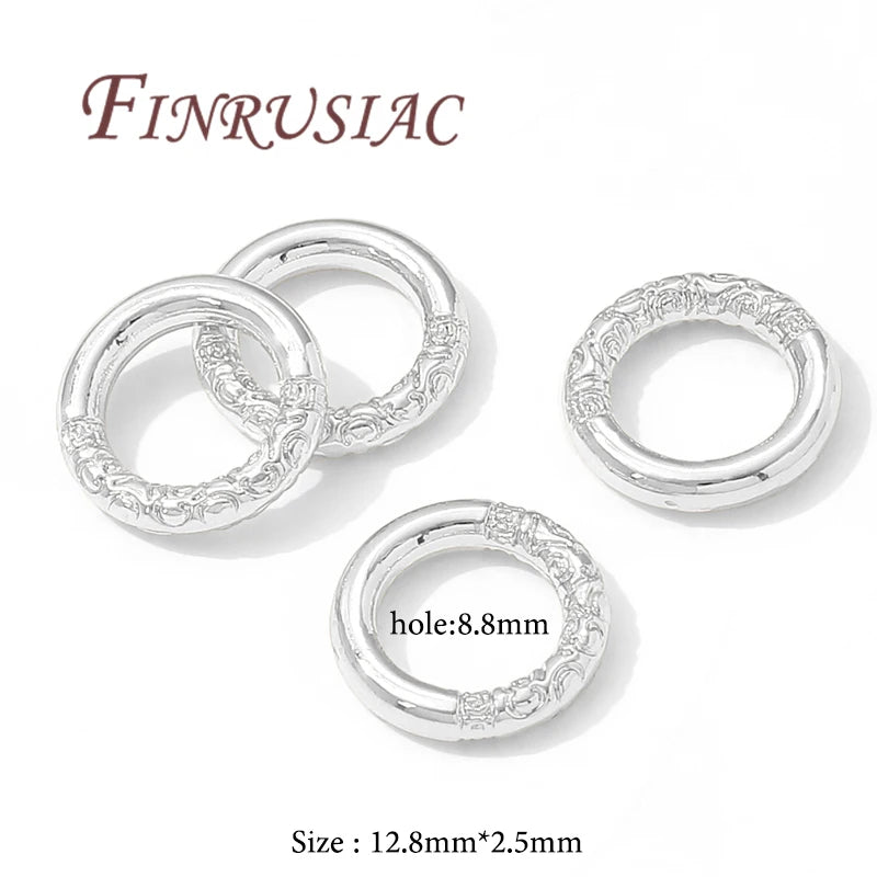 18K Gold Plated Round Connector Rings – DIY Jewelry Making Jewelry Connector Rings P3 Silver Plated 10 pieces