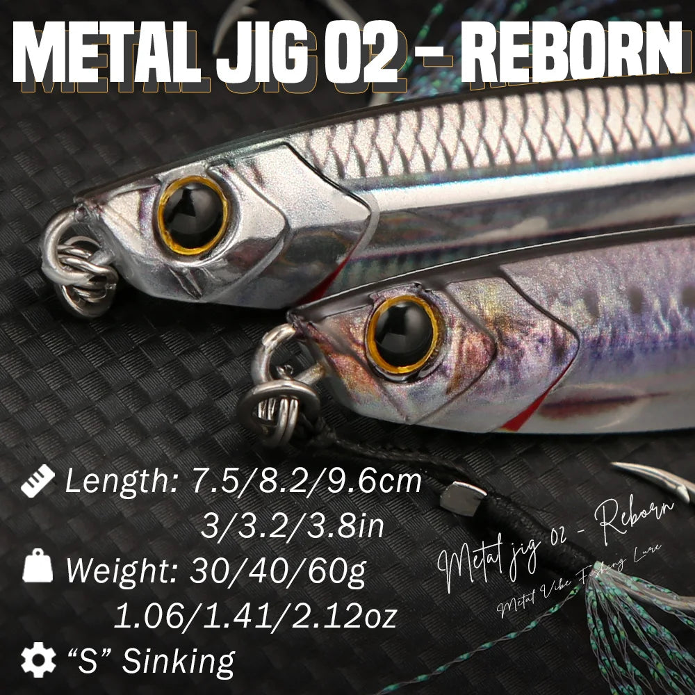 B&U Shore Jigging Metal Jig – Saltwater Lure | Tuna Sea Bass Metal Jigging Lure P3