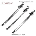 Black Brass Lobster Clasps & Closed Rings – 9.5/12/15mm DIY Jewelry Clasp Findings P3 Black Color 10 pcs