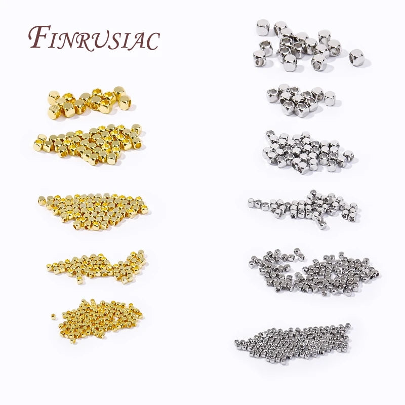 18K Gold Plated Brass Cube Spacer Beads – DIY Jewelry Making Jewelry Making Beads P3