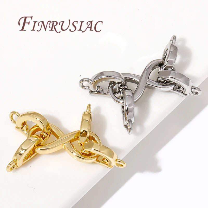 18K Gold Plated 2-Strand Connector Clasps | DIY Jewelry Findings Jewelry Clasps P3