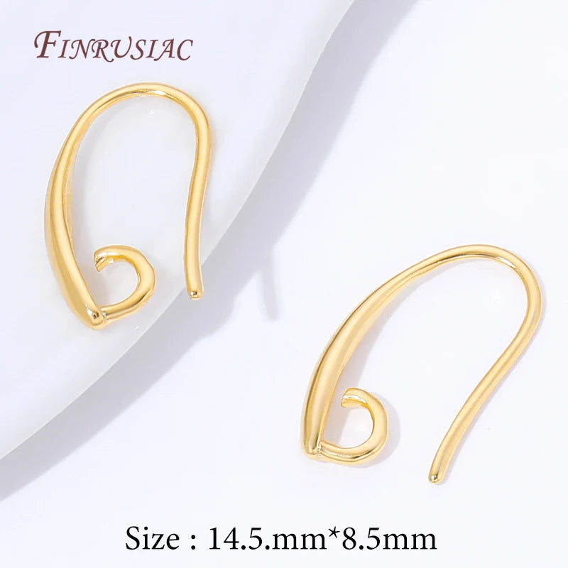 18K Gold Plated Hypoallergenic Earring Hooks | DIY Findings Earring Hooks Findings P3 18K Gold Plated 5 pieces