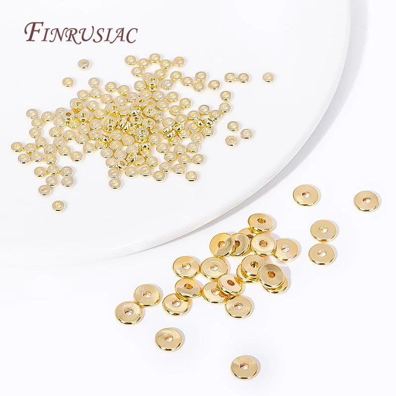 18K Gold Plated Metal Spacer Beads 3–6mm | Jewelry Making Jewelry Spacer Beads P3