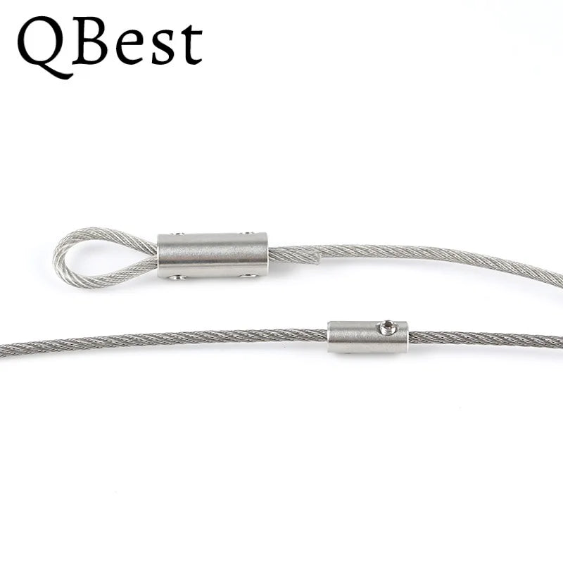 12-Pack 304 Stainless Steel Wire Rope Clamps 2–10mm Grub Screw Wire Rope Clamp P3