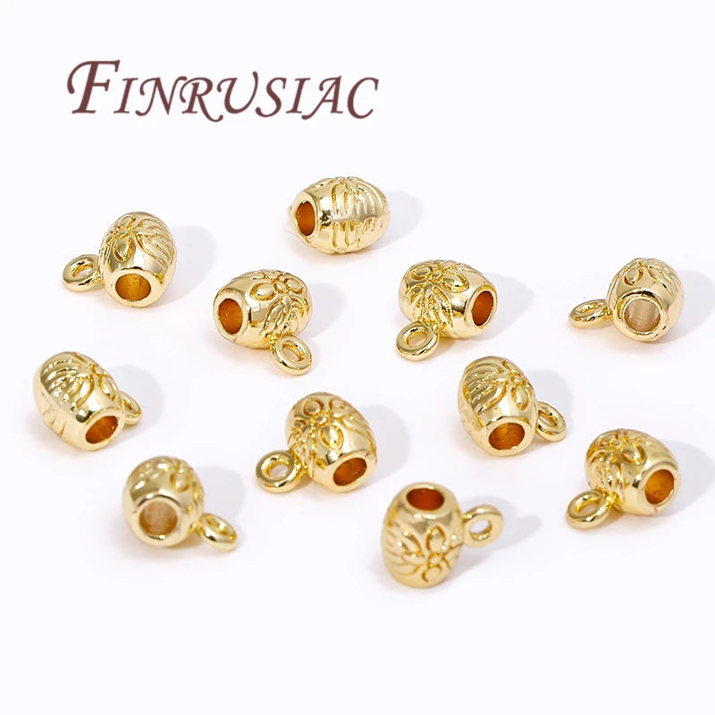 18K Gold Plated Pendant Connector Bails 20pcs | DIY Jewelry Jewelry Findings P3