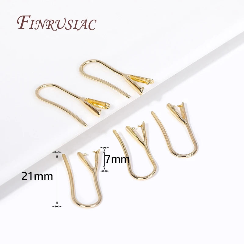 18K Gold Plated Earring Hooks Ear Wire | DIY Jewelry Making Jewelry Findings P3 18K Real Gold Plated 6 pairs