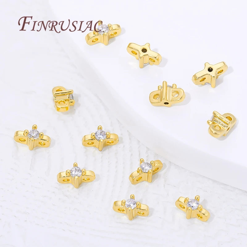 18K Gold Plated 2-Hole Spacer Beads | DIY Jewelry Making Jewelry Making Findings P3