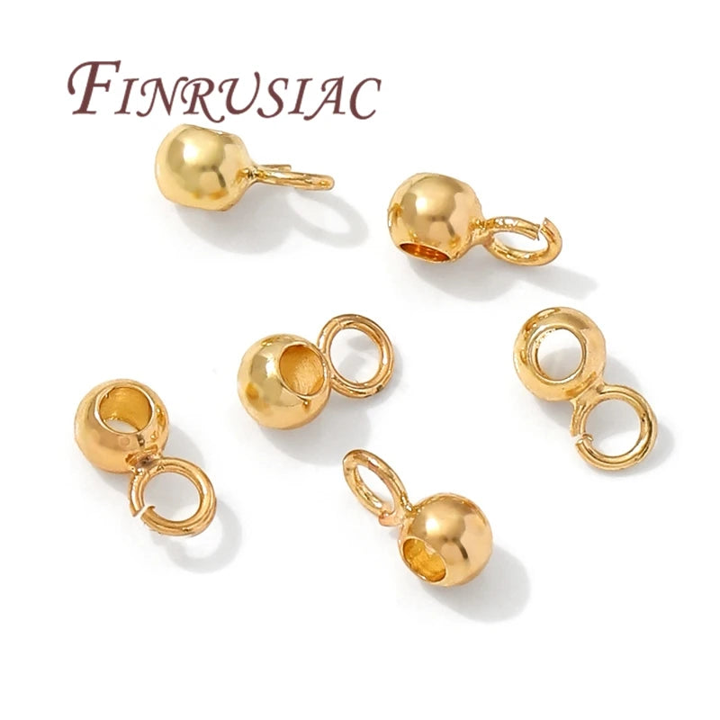 KC Gold Plated Pendant Bails with Open Rings | 20-40 Pcs Jewelry Findings P3