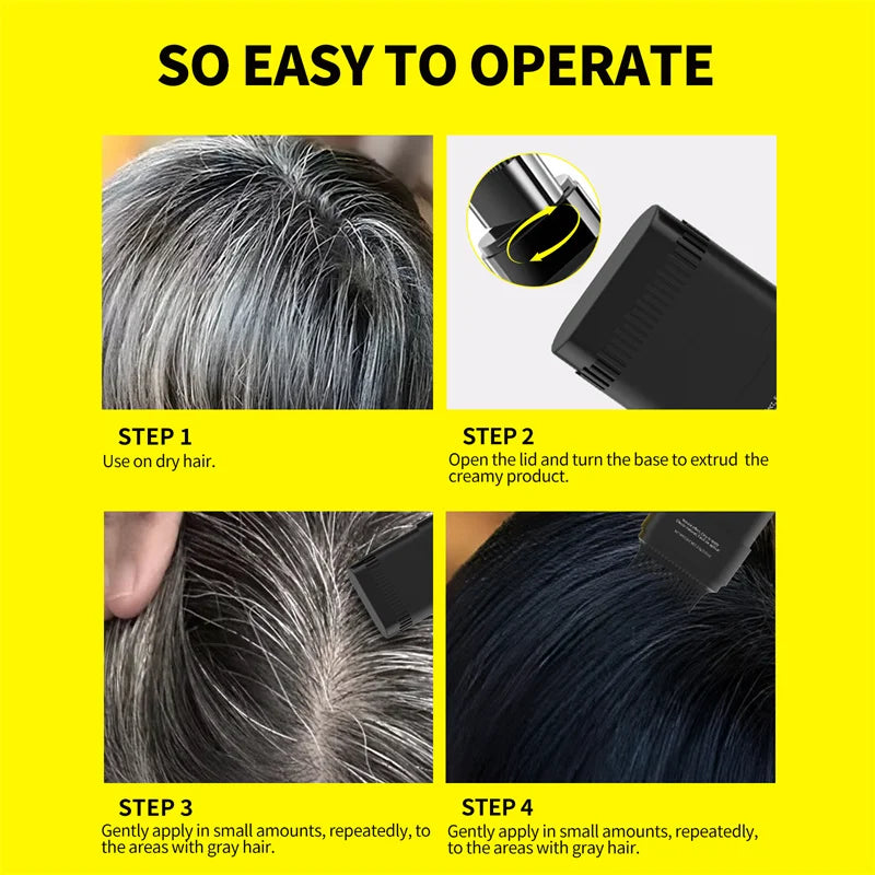 SEVICH Hair Color Stick | Instant Gray Coverage, Waterproof Hair Color Stick P3