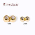 14K Gold Stopper Spacer Beads 3mm 4mm | Non-Slip Silicone Ring Jewelry Spacer Beads P3 14K Gold Plated 3mm-10 pcs