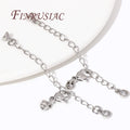 18K Gold Plated Extension Tail Chains with Lobster Clasps – DIY Jewelry Chain Findings P3 Rhodium Plated 4 pieces
