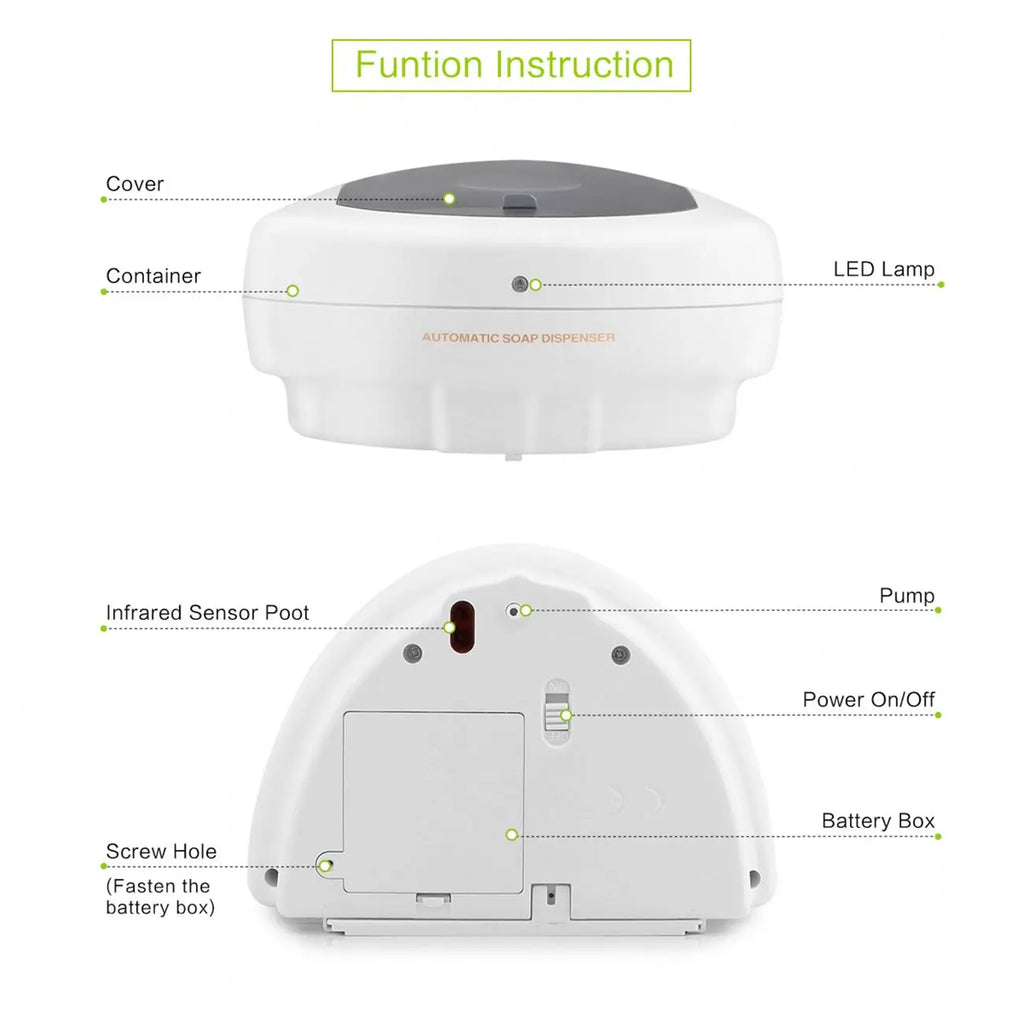 Touchless Electric Foam Soap Dispenser Wall Mount 500ml White Soap Dispenser P3