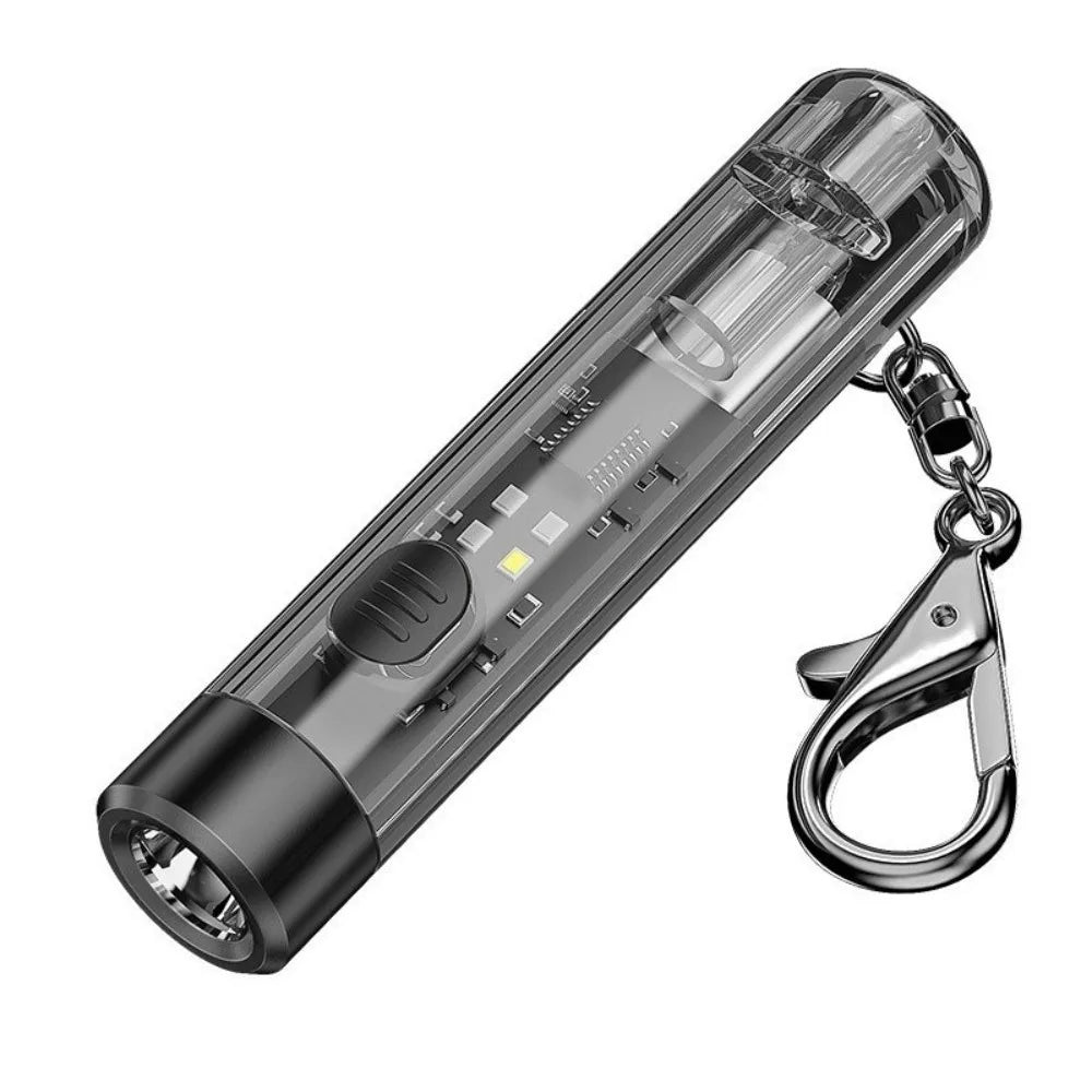 Mini COB LED Keychain Flashlight USB Rechargeable – 160 Lumen LED Keychain Flashlight P3 1pc