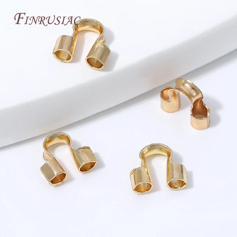 18K Gold Plated Wire Guard U-Loop DIY Jewelry Findings Jewelry Making Findings P3