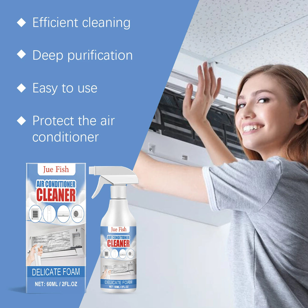 Jue-Fish No-Rinse AC Foam Cleaner Spray – 60ml Deodorizing AC Foam Cleaner P3