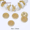 13mm 18K Gold Plated Brass Bead Caps – DIY Jewelry Findings Bead Caps Findings P3 18K Real Gold Plated 4 pcs