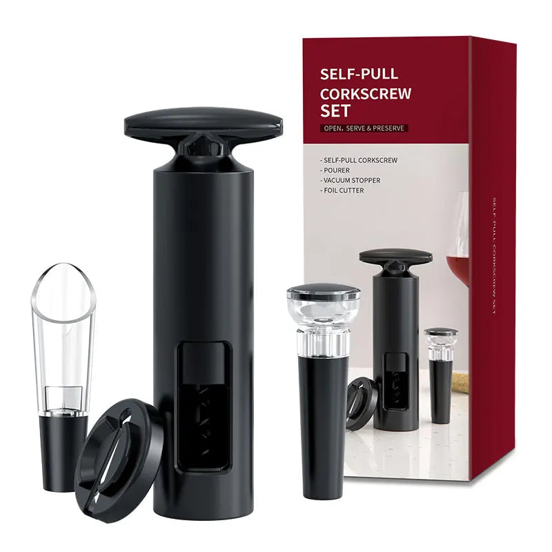 CLITON Wine Bottle Opener & Corkscrew with Foil Cutter Wine Opener Set P3 SGS-KH1-002001