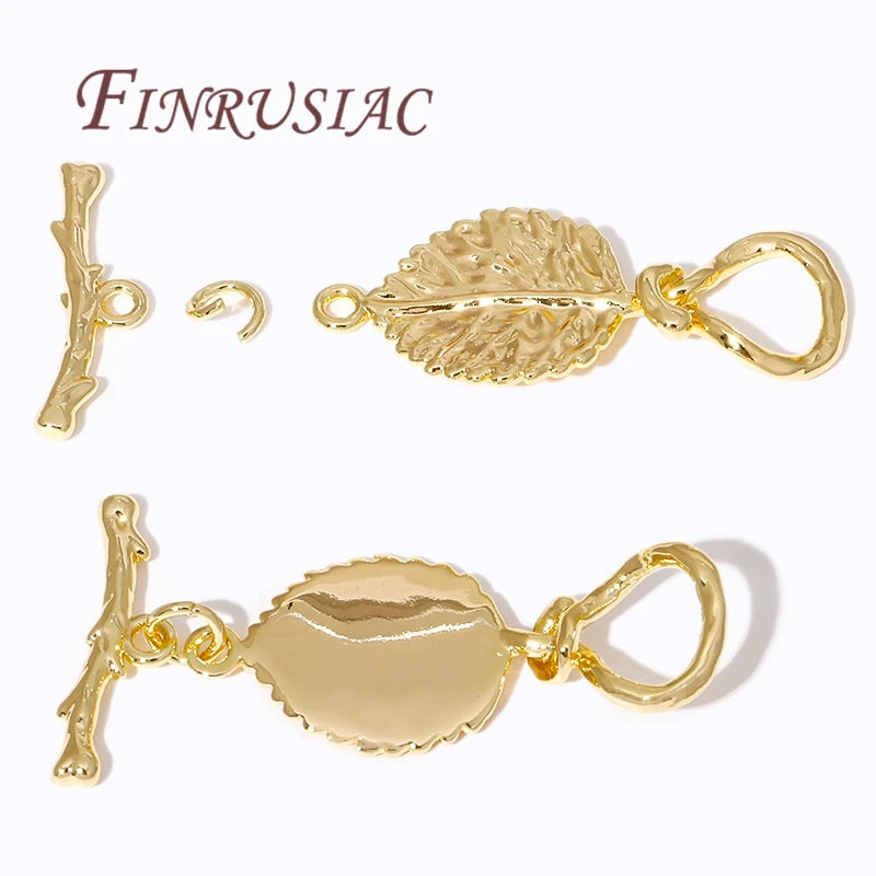 18K Gold Plated Brass OT Toggle Clasps for Jewelry Making Jewelry Toggle Clasp P3