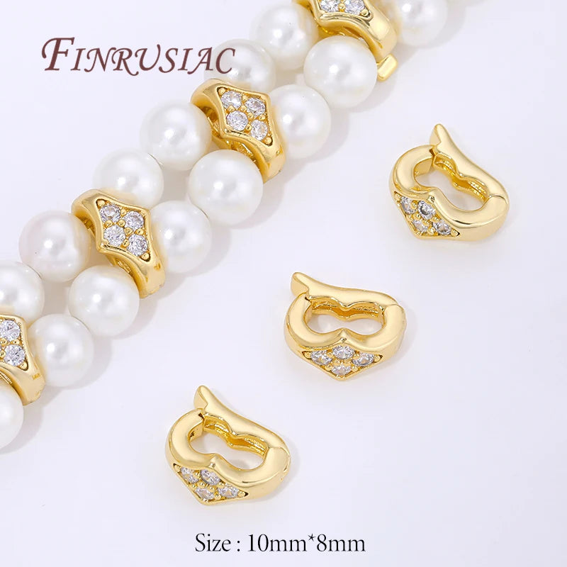 18K Gold Plated 2-Row Metal Spacer Beads | DIY Jewelry Making Metal Spacer Beads P3 18K Gold Plated 1 piece