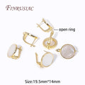 18K Gold Plated Shell Earring Hooks & Clasps | DIY Jewelry Findings Earring Jewelry Findings P3 18K Real Gold Plated 1 pair