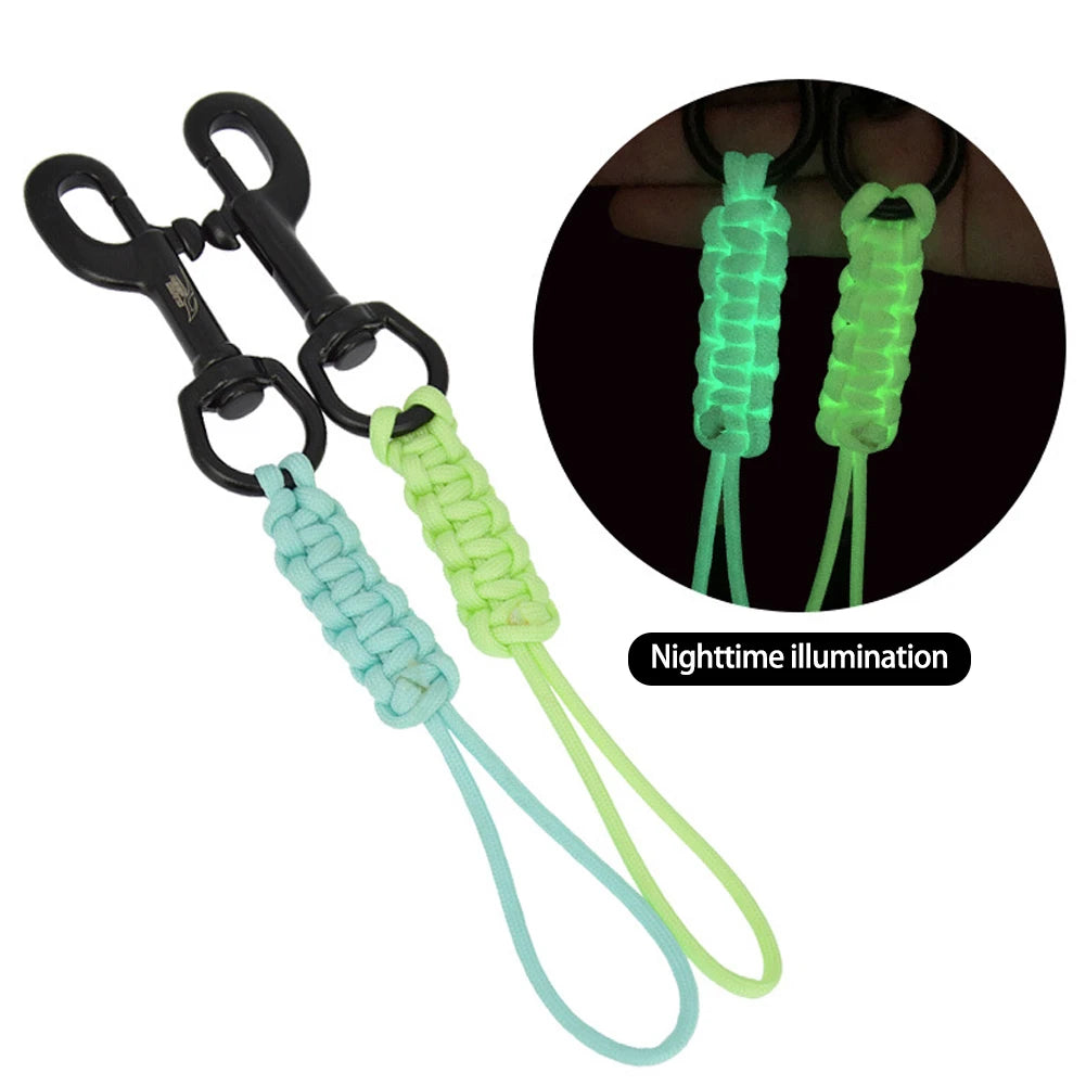 Scuba Diving Swivel Hook Clip – 316 Steel & Braided Lanyard Diving Hook Clip P3