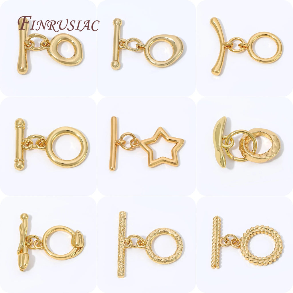 18K Gold Plated Toggle Clasp – OT Clasp DIY Jewelry Finding Jewelry Clasp Finding P3